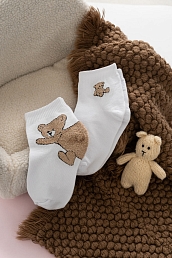 Детские носки стандарт Тедди Бежевые / 2 пары