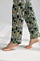Женская пижама с брюками "Мяу" 2128-Р/К / Зеленый